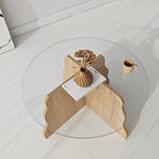 Coffee Tables Butterfly - Sapphire Oak / Transparent