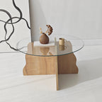 Coffee Tables Butterfly - Sapphire Oak / Transparent