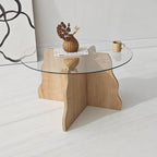 Coffee Tables Butterfly - Sapphire Oak / Transparent