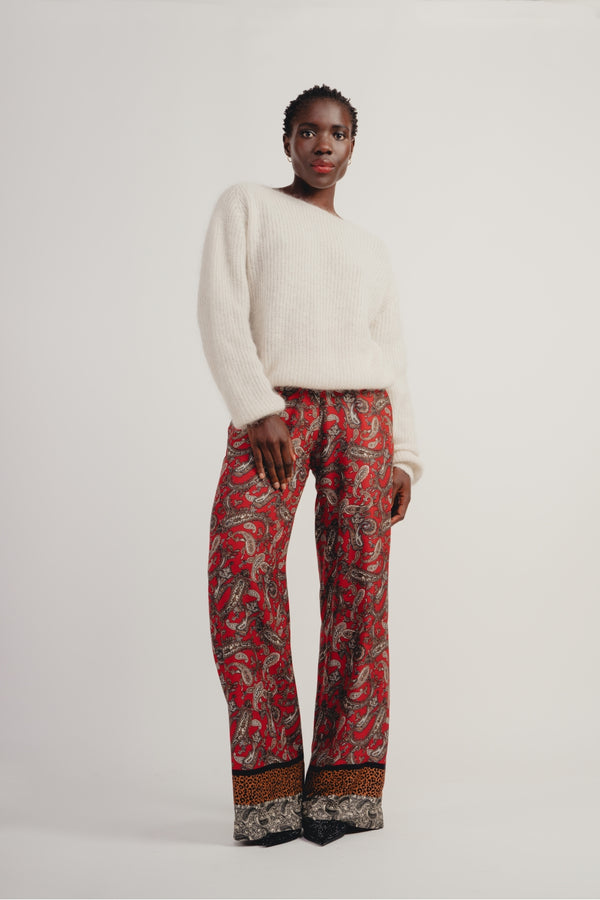 Pantalones anchos de cachemira The Tracy Leo