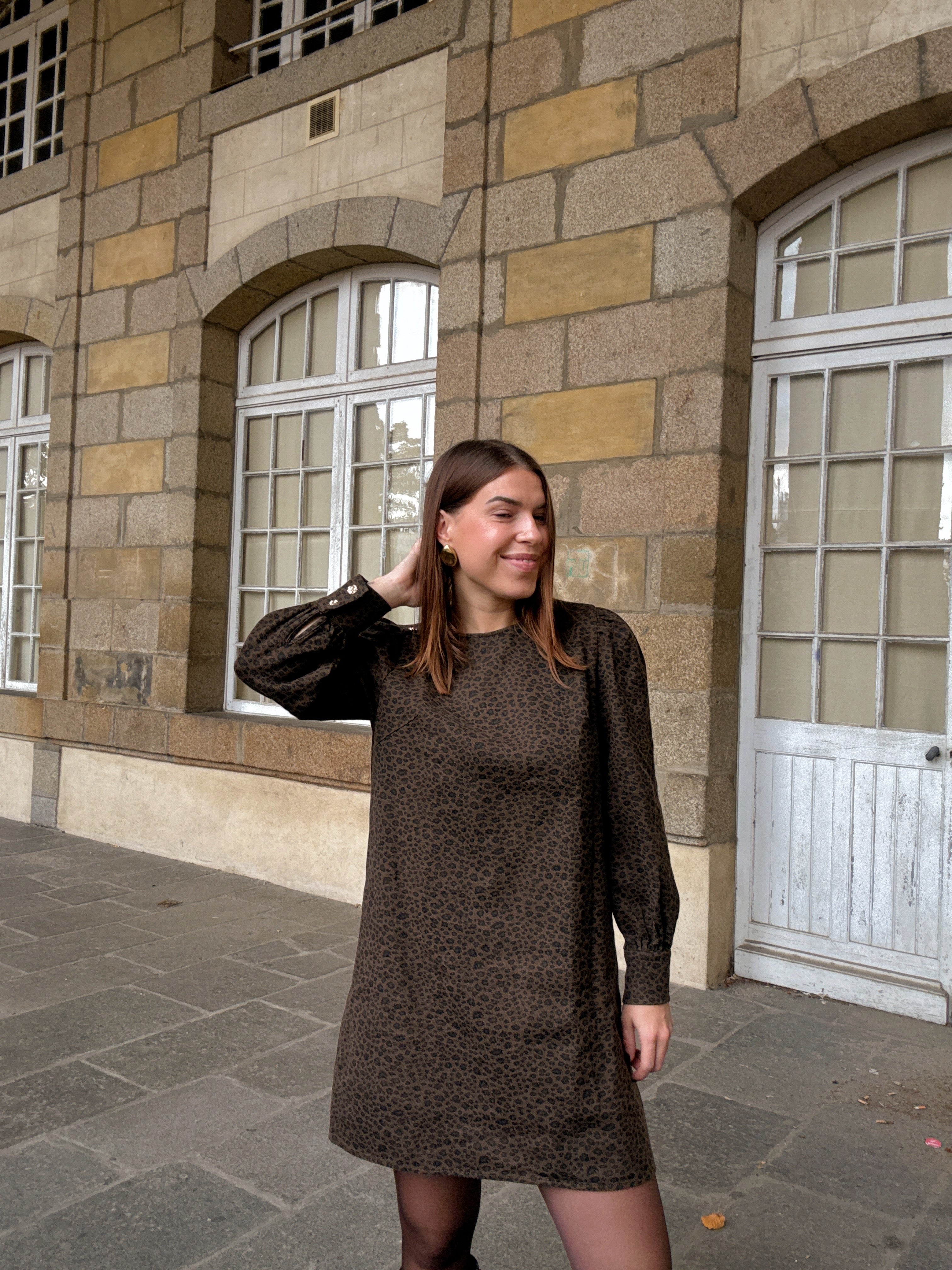 VESTIDO VICTORIA LEOPARDO