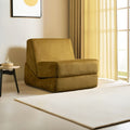 1-Seater Convertible Sofa Bed Origami - Mustard