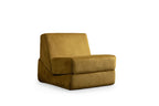 1-Seater Convertible Sofa Bed Origami - Mustard