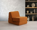1-Seater Sofa Beds Origami Convertible - Matt Orange