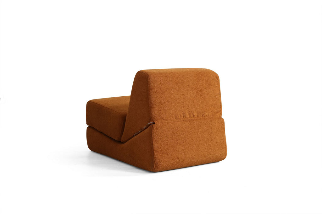 1-Seater Sofa Beds Origami Convertible - Matt Orange