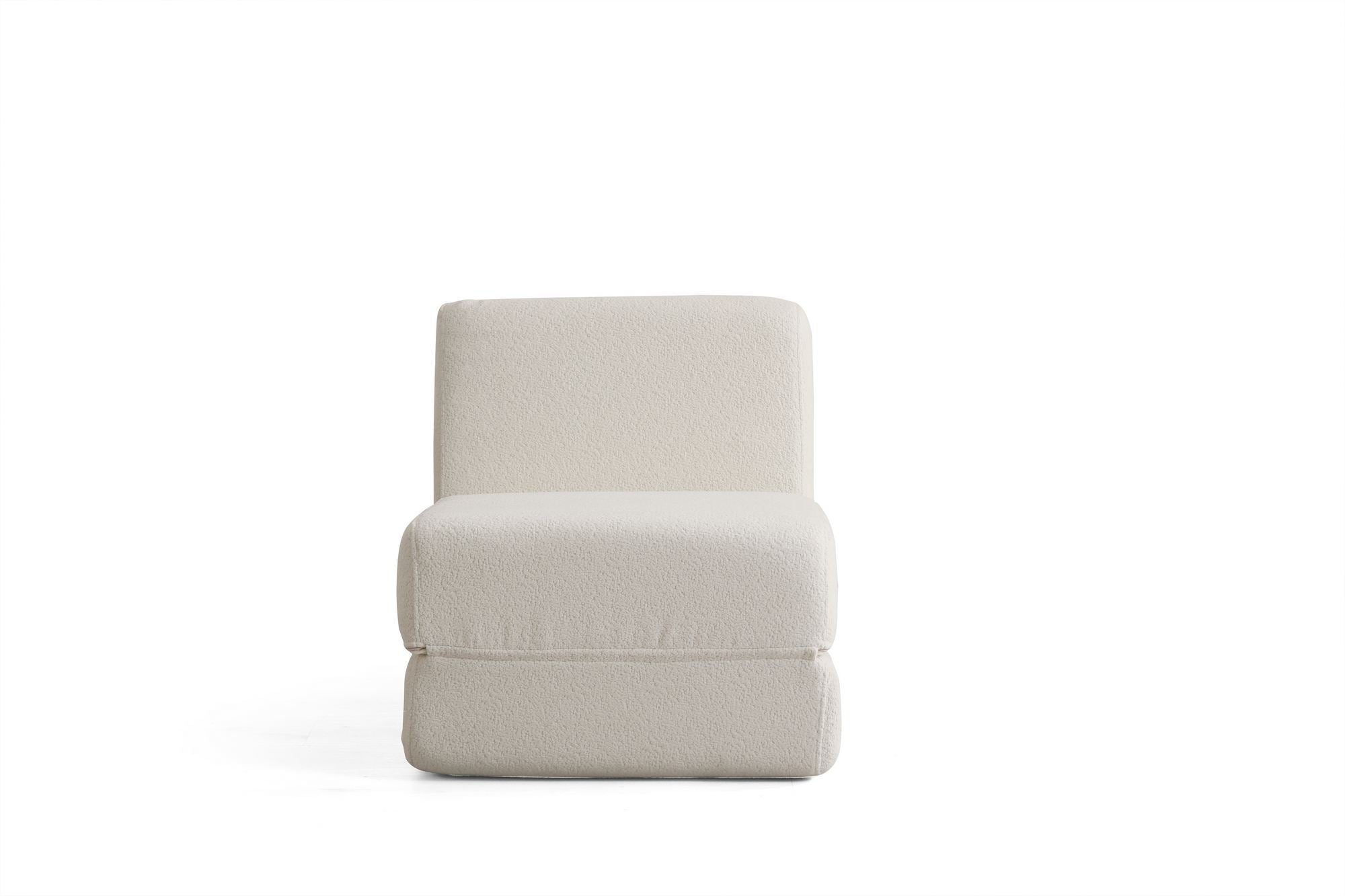 1-Seater Convertible Sofa Bed Origami - White