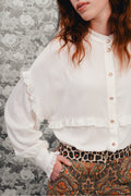 Camisa Fiona Lisa Blanca Vintage - Blanco