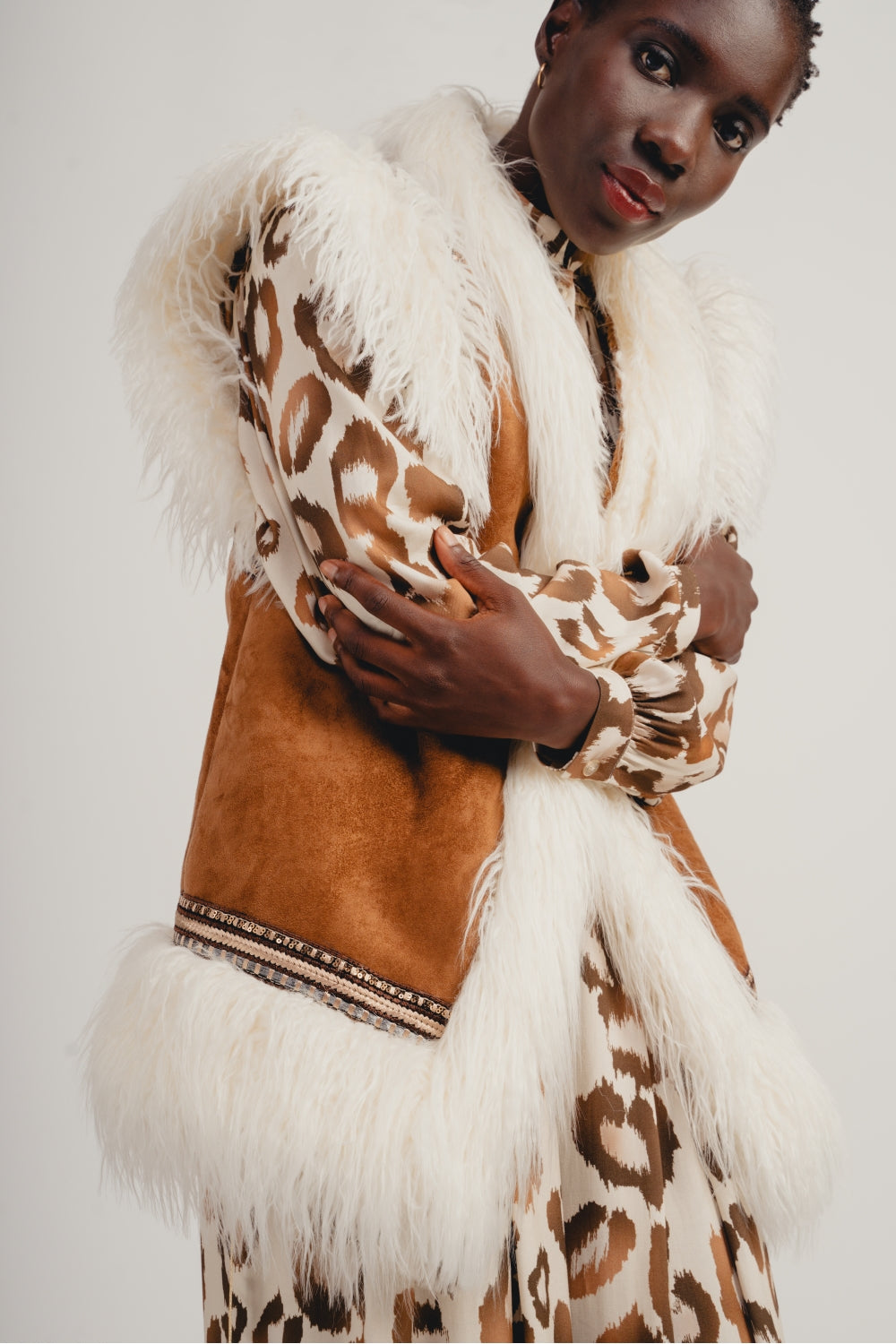 Chaqueta con efecto ante The Aretha Folk