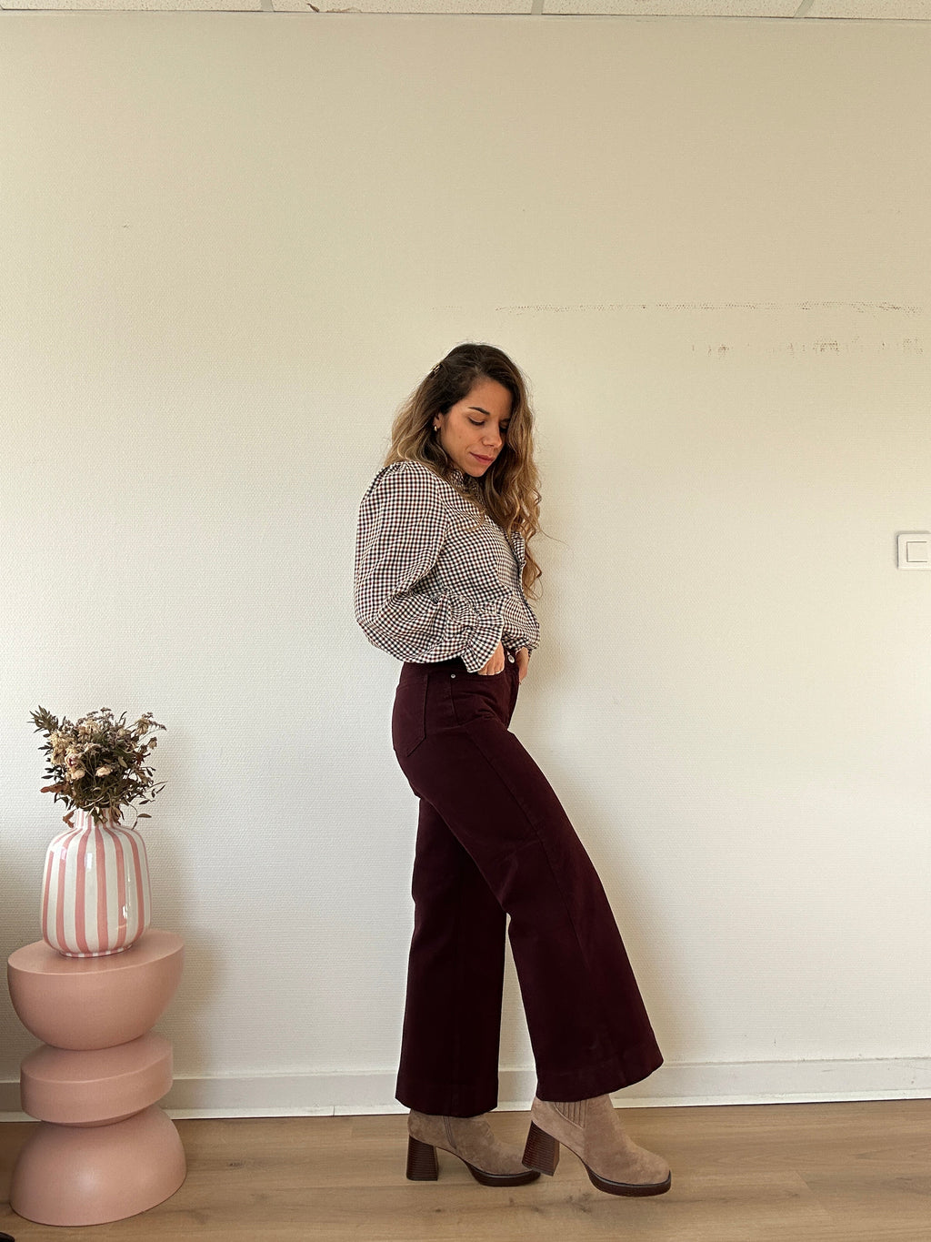 Windy Jeans Burgundy