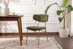 Conjunto de Sillas (2 Piezas) Nancy - Verde / Dorado