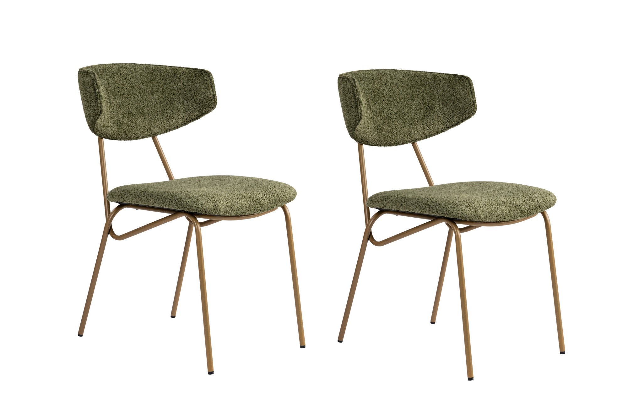 Conjunto de Sillas (2 Piezas) Nancy - Verde / Dorado