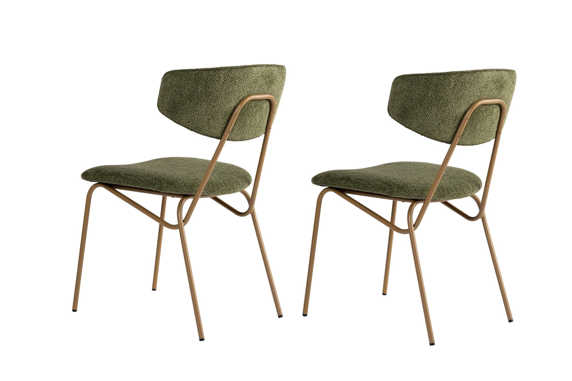 Conjunto de Sillas (2 Piezas) Nancy - Verde / Dorado