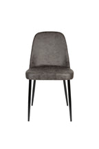 Alana - Chaise De Salle À Manger - Tissu - Anthracite/Gris
