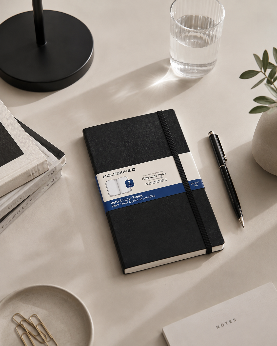 Coffret Smart Large 13X21 - Pages Pointillées - Noir