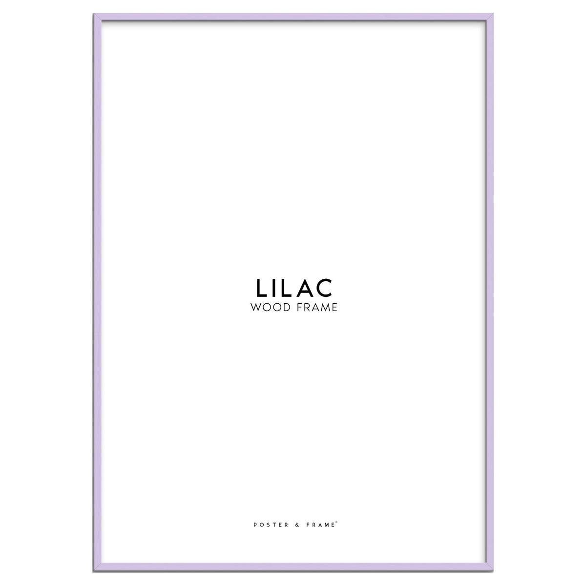 Cadre En Bois Lilas Acrylique