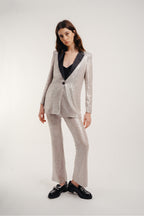 Le Blazer Blondie Gris A  Paillettes