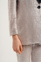 Le Blazer Blondie Gris A  Paillettes