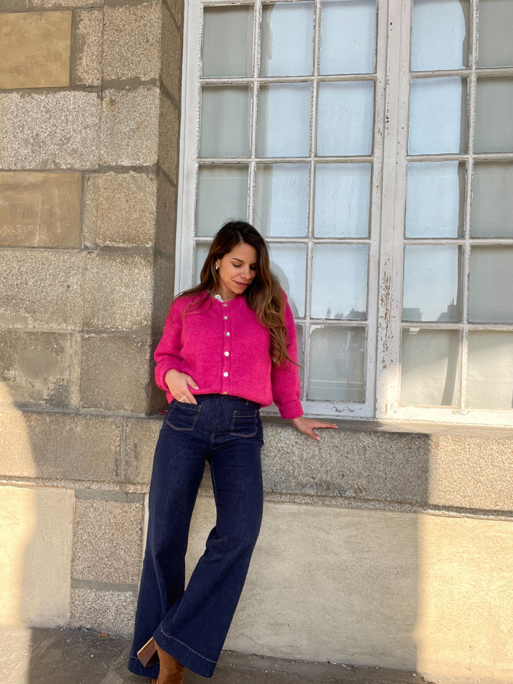 Charlie Pink Fuschia Cardigan