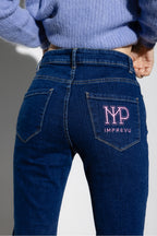 Jeans Davis Bootcut Mellanblå - Blå