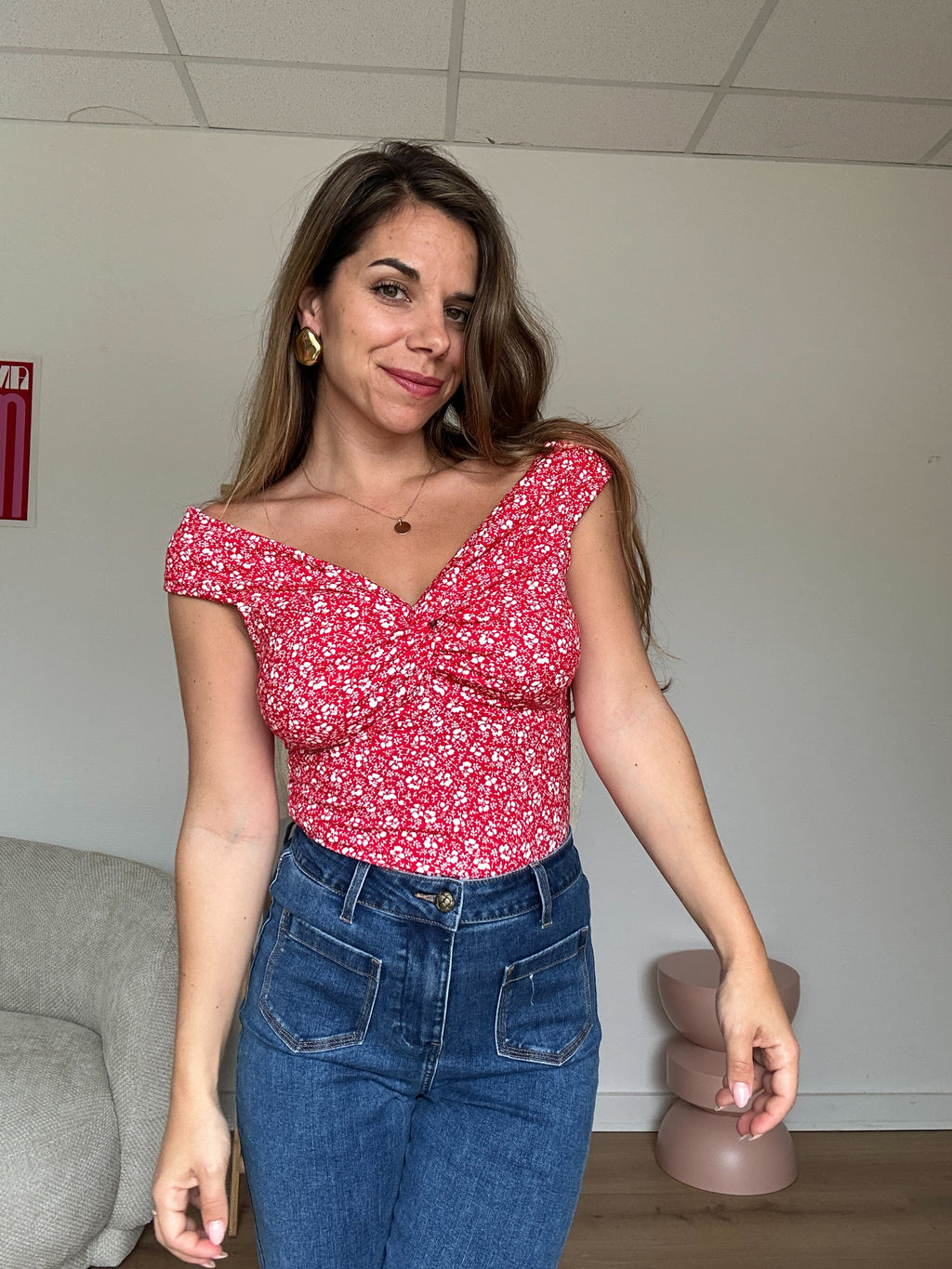 Top floral Lina
