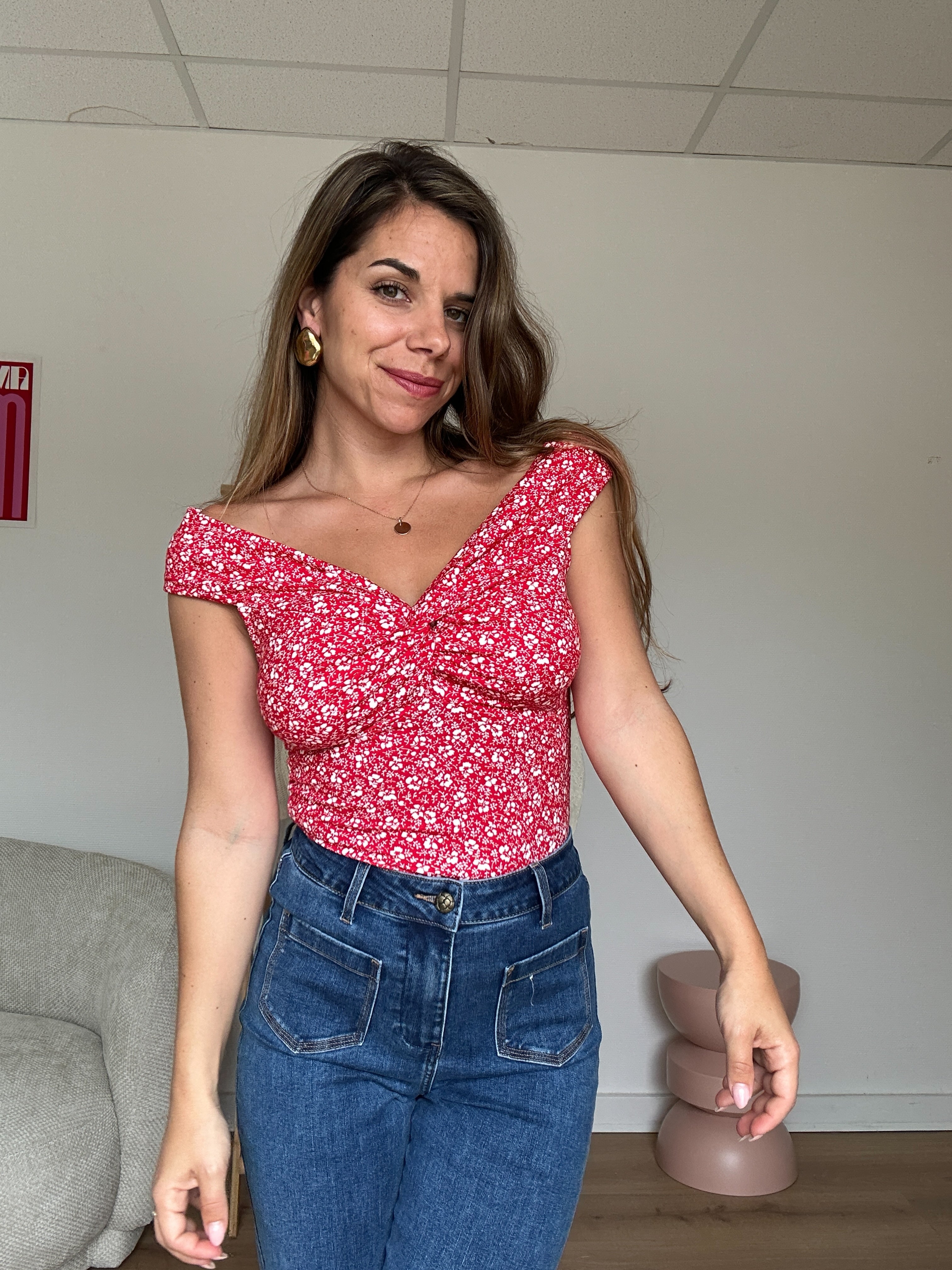 Top floral Lina
