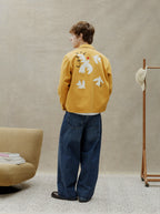 Veste Brodée Unisexe Liberté Terre Jaune