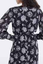 The Kooples - Robe Portefeuille Noir - Femme