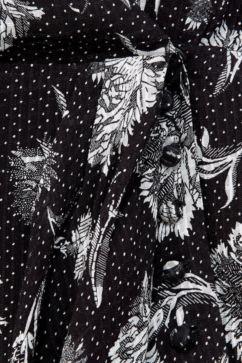 The Kooples - Robe Portefeuille Noir - Femme