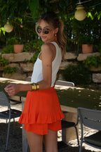 Top Sequins Yara - Blanc