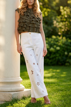 Pantalon Marguerite - Blanc