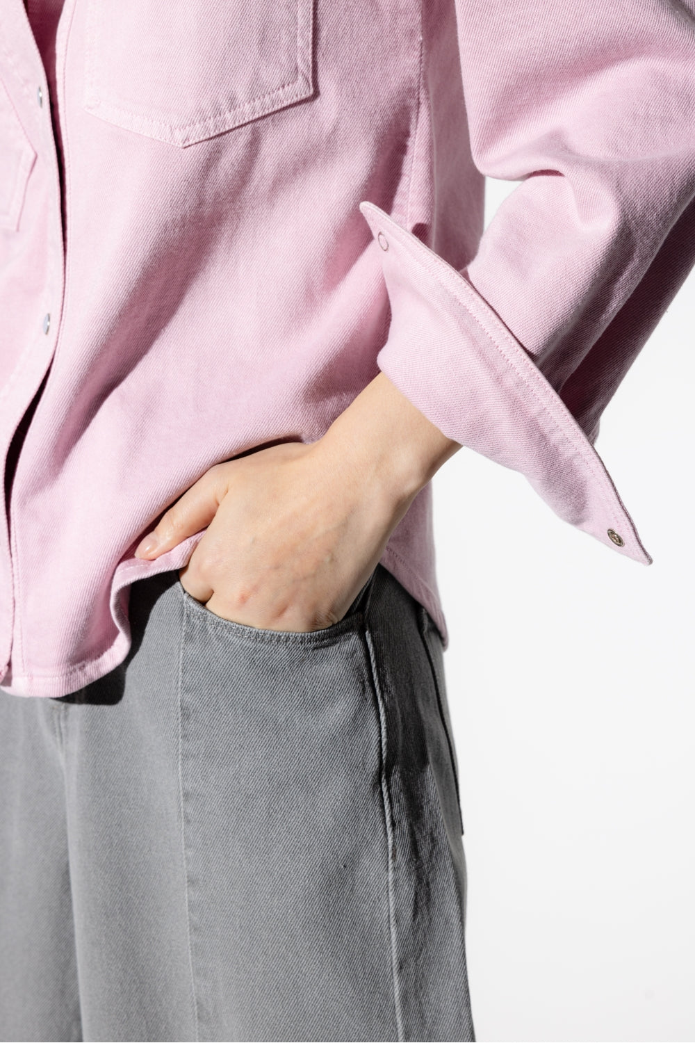 The Jacob Eco Jean Pink Overshirt
