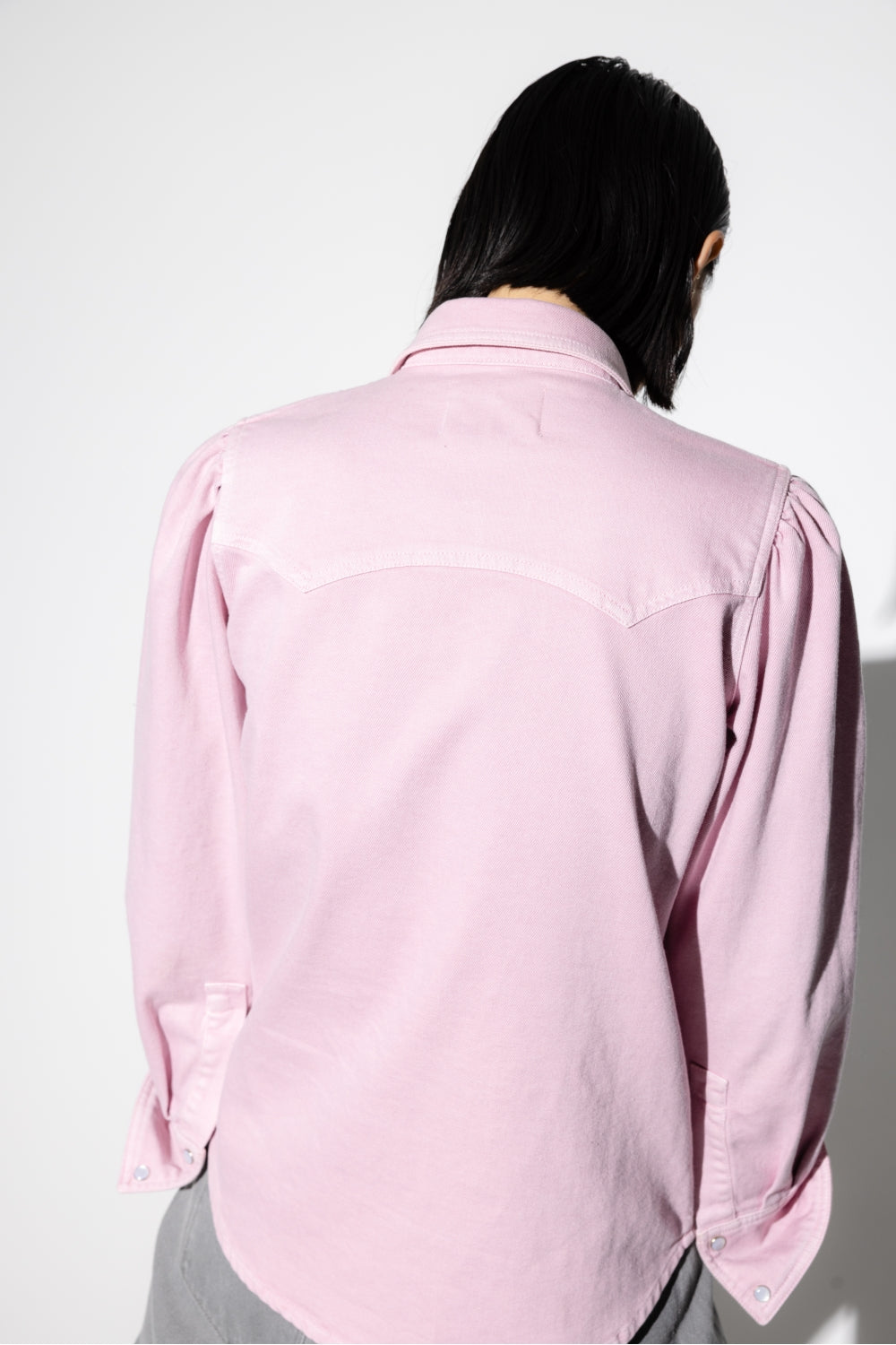 The Jacob Eco Jean Pink Overshirt