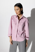 The Jacob Eco Jean Pink Overshirt