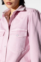 The Jacob Eco Jean Pink Overshirt