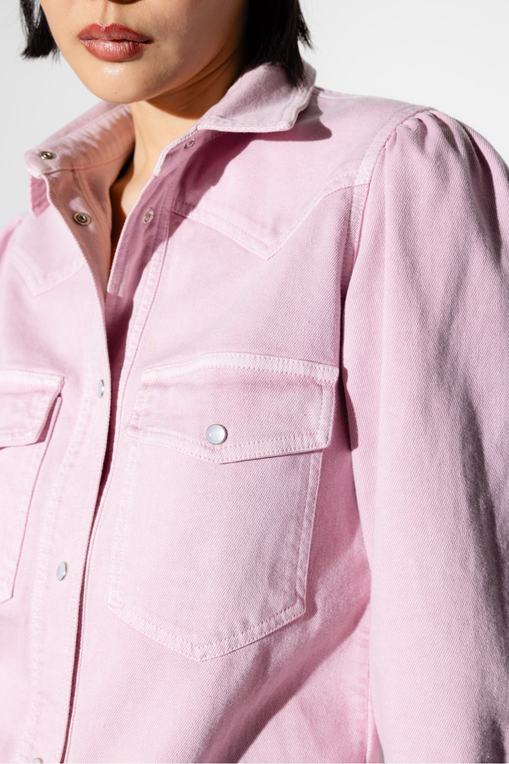 The Jacob Eco Jean Pink Overshirt