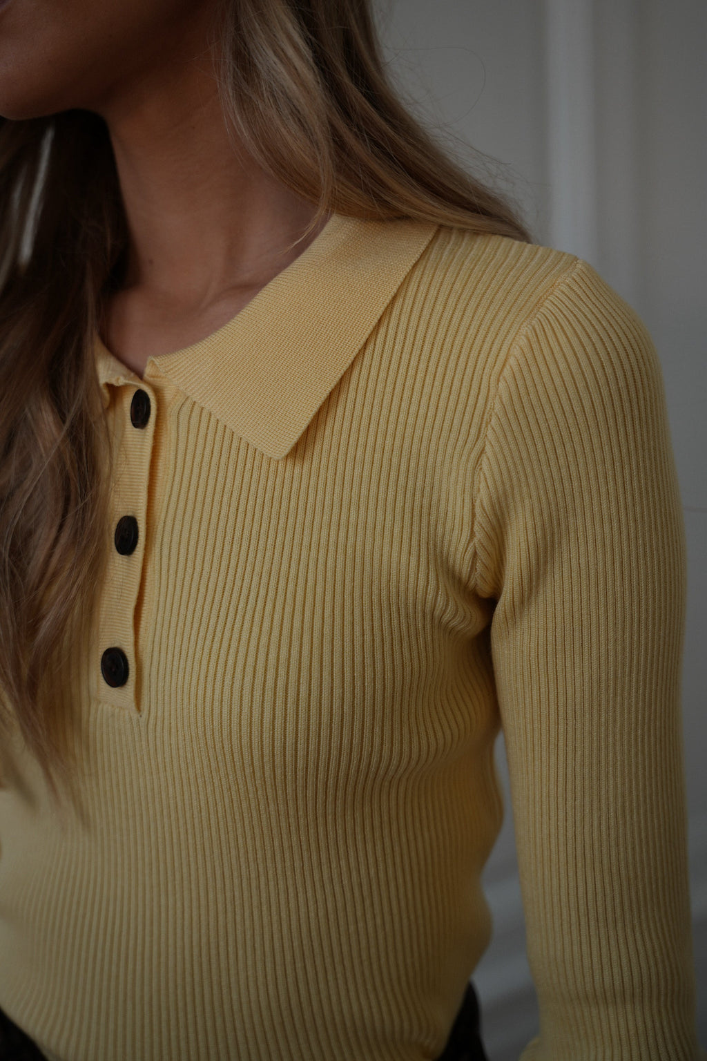 Pull Fin Marissa - Jaune