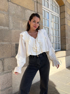 Iris Blouse Ecru