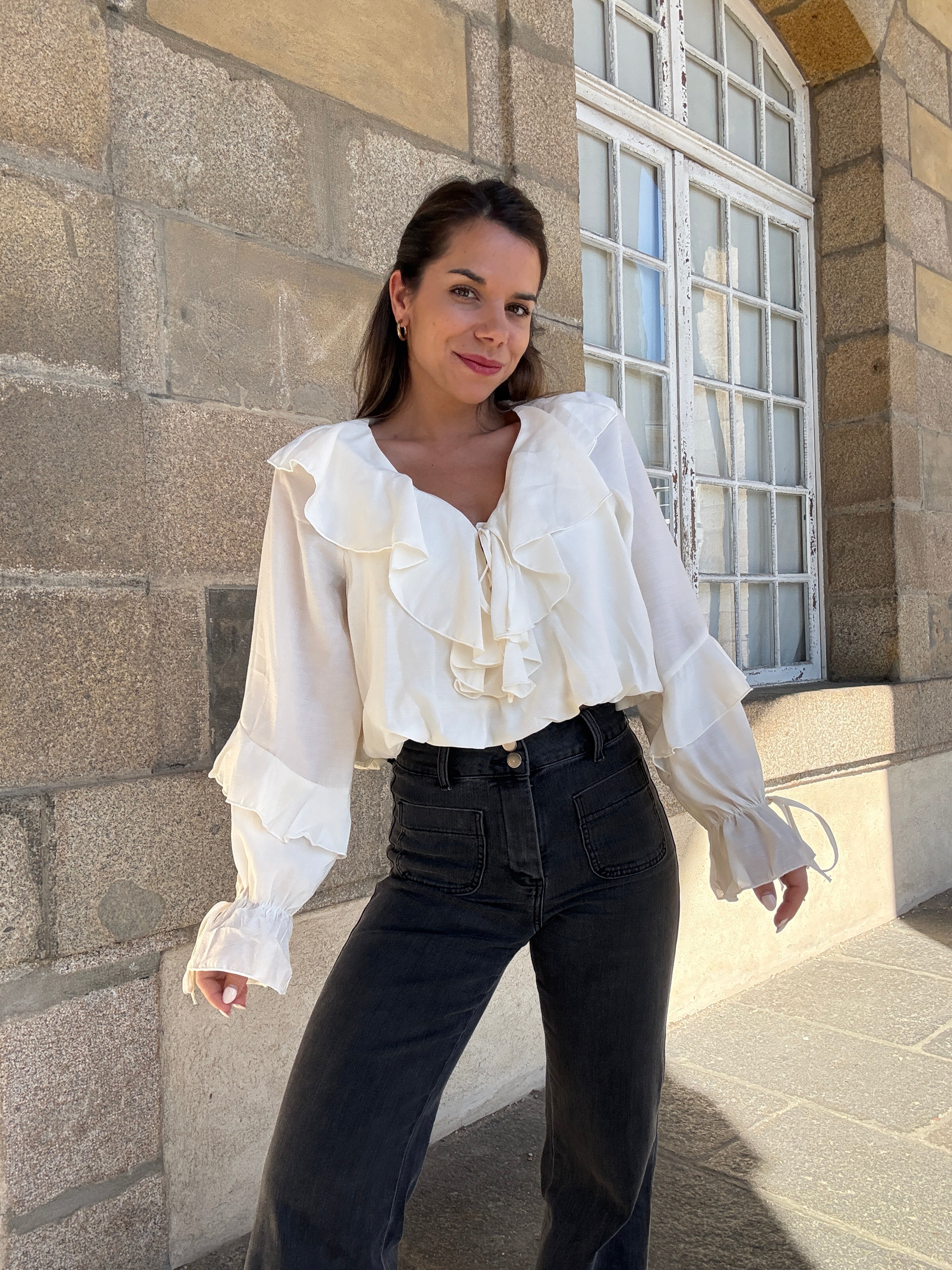 Iris Blouse Ecru