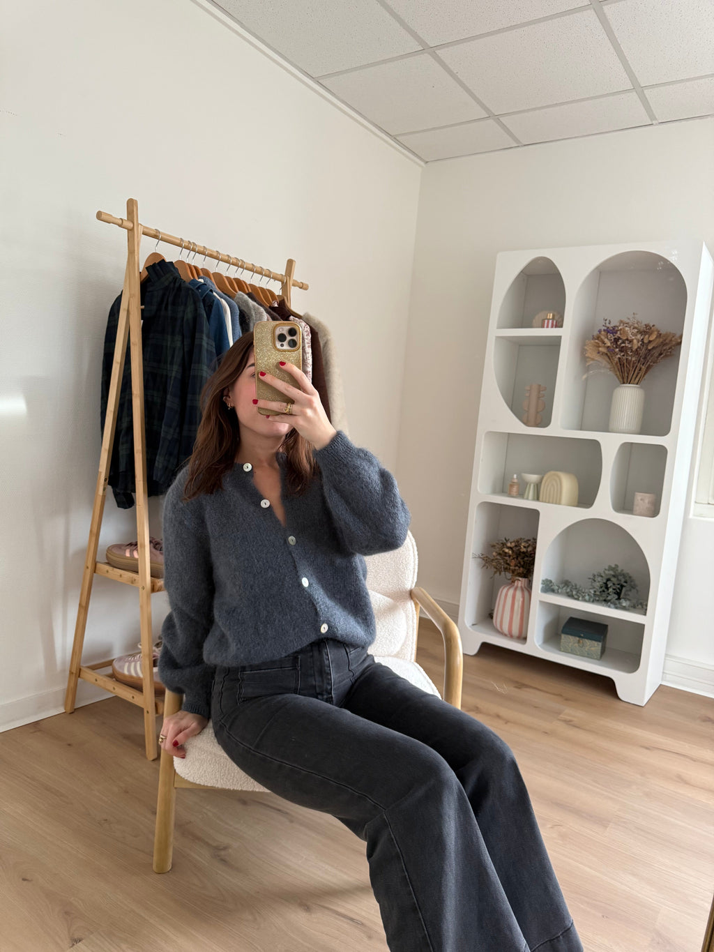 Dark Gray Bianca Wool Knit