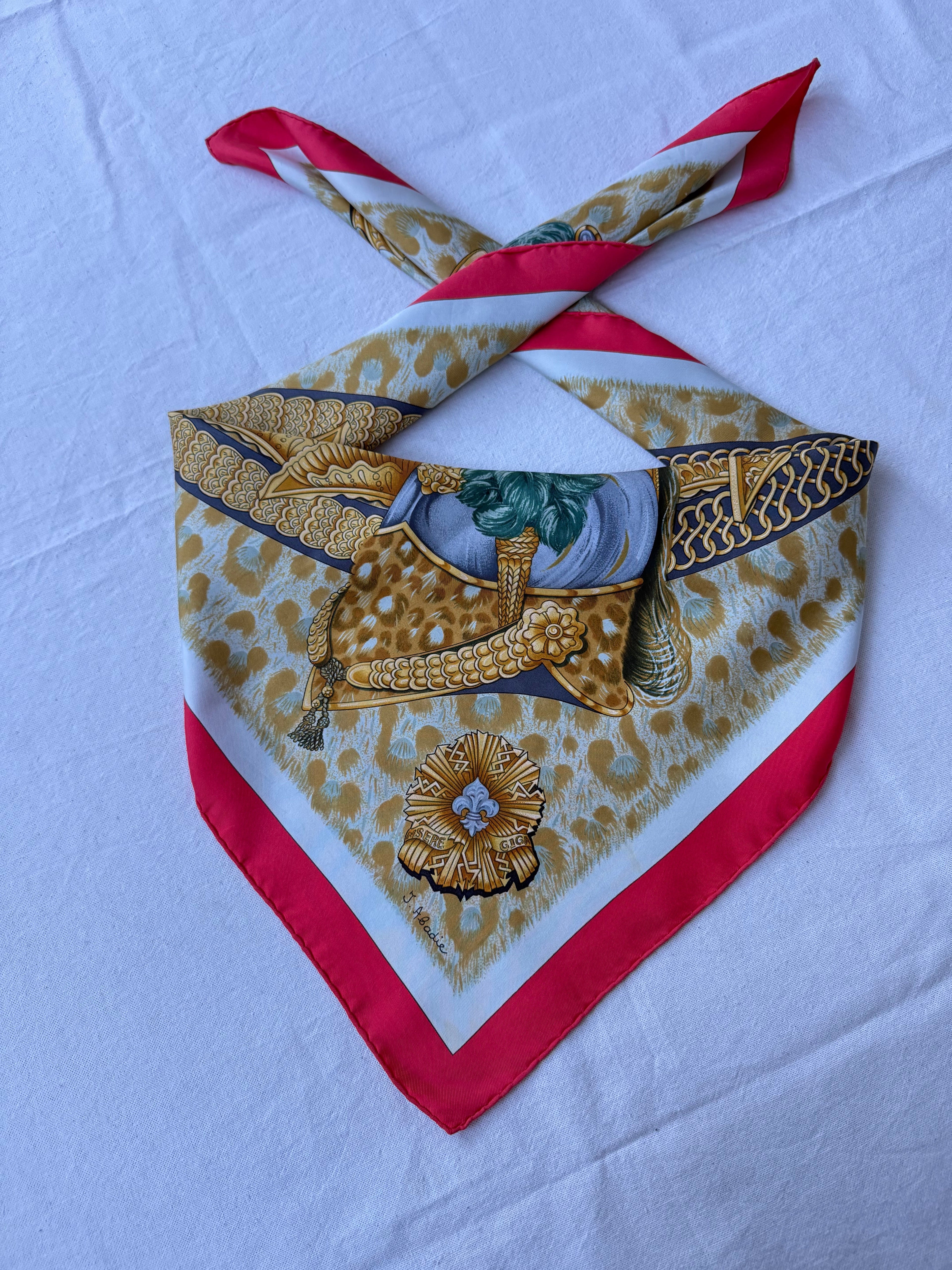 Hermès Scarf – Casques Et Plumets Model