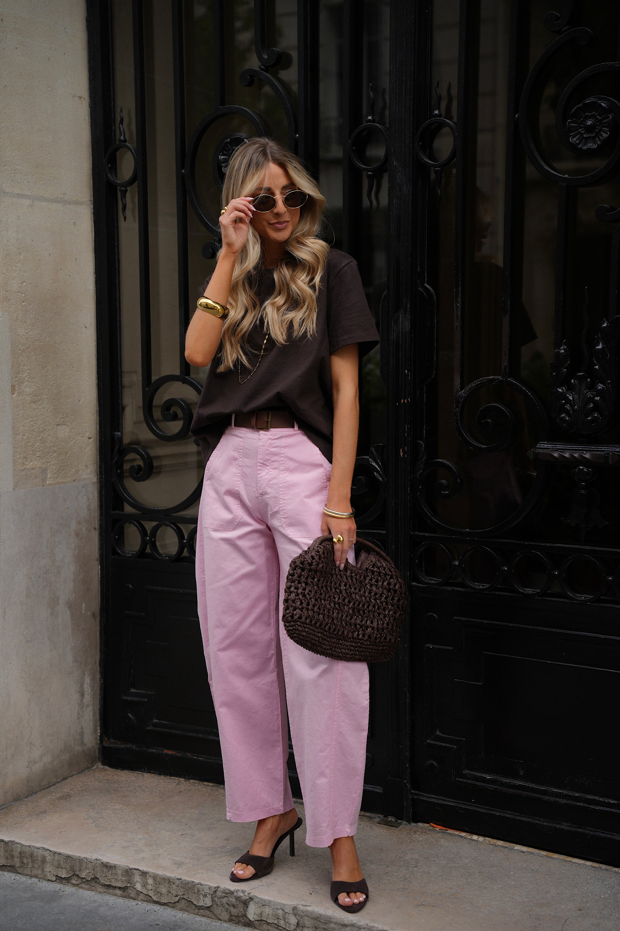 Jay Balloon Pants - Pink