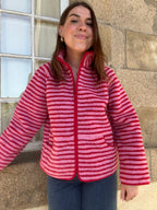 Carmen Striped Fleece Jacket