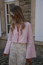 Cally Short Blouse - Pink