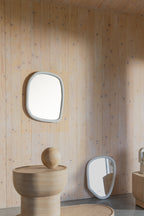 Looks M - Mirror - Mango wood - Off-White