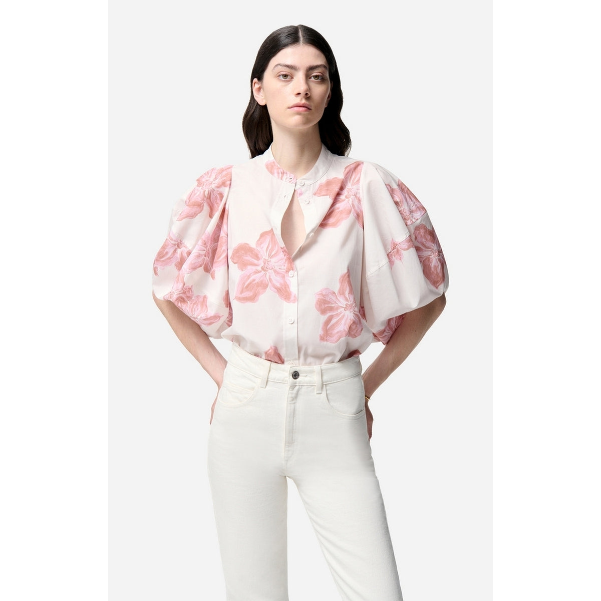 Felicie Short-Sleeved Blouse - Quartz