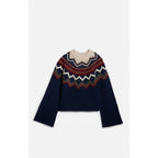 Pull Col Rond Fenicia - Marine