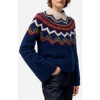 Pull Col Rond Fenicia - Marine