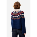 Pull Col Rond Fenicia - Marine