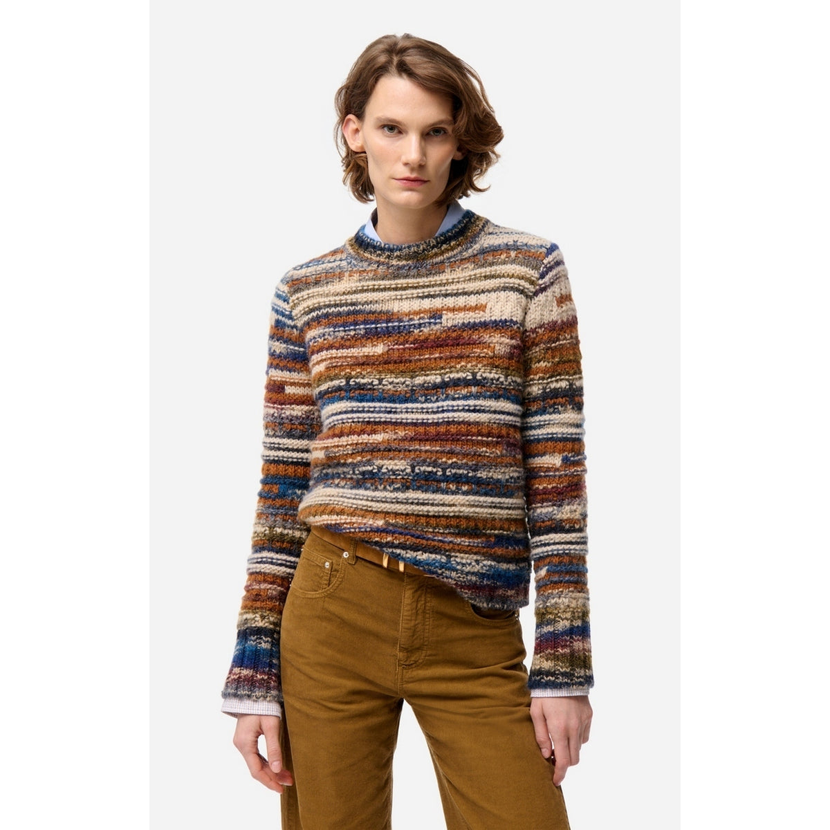 Fabrizio Crew Neck Jumper - Multicoloured