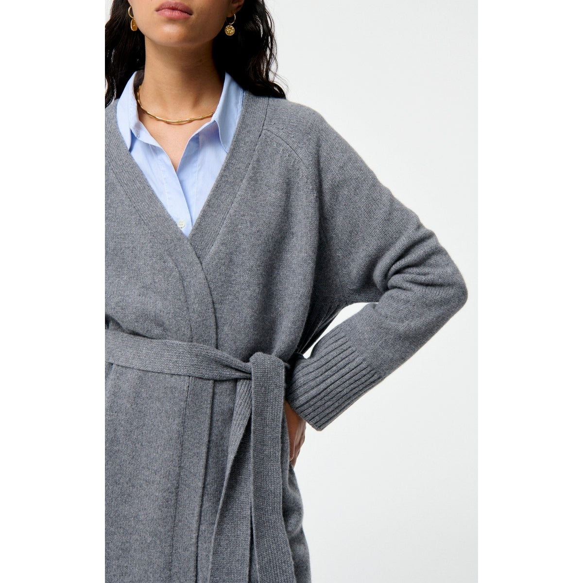 Cardigan Long Francine - Gris Chine